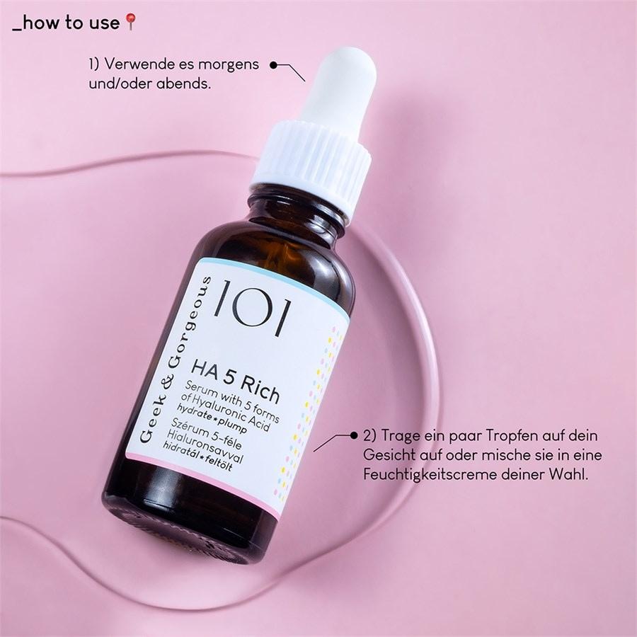 101 Actives HA 5 Rich Serum Von Geek & Gorgeous