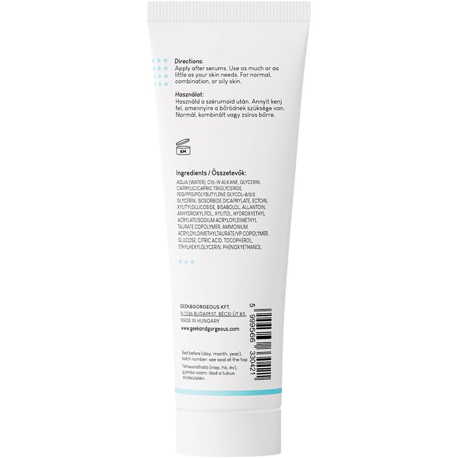 101 Basics Hydration Station Gel Cream Von Geek & Gorgeous