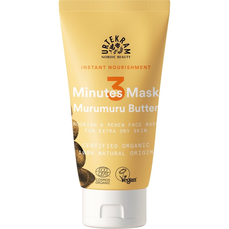 3 Minutes Nourish & Renew Face Mask Murumuru Butter von Urtekram