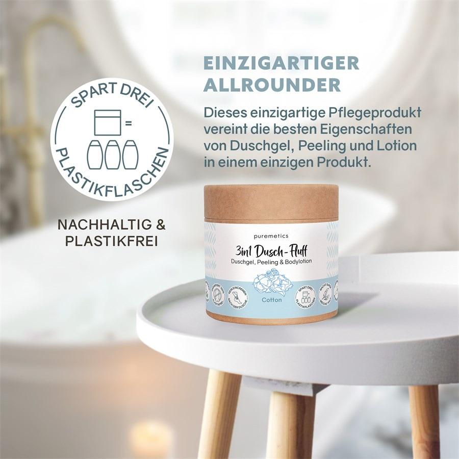 3in1 Duschpflege Dusch-Fluff Cotton Von Puremetics