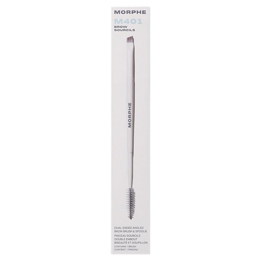 Augenpinsel M401 Dual-Ended Angled Brow Brush & Spoolie Von Morphe