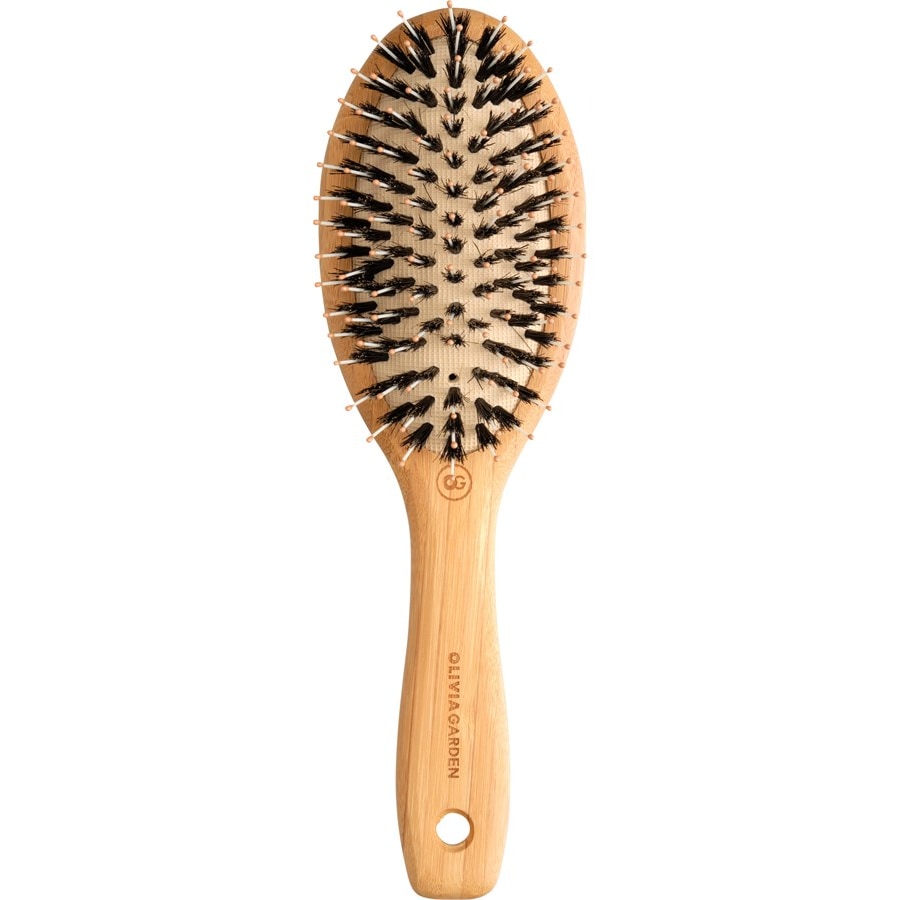 Bamboo Touch Pneumatikbürste aus Bambus mit Wildschwein-/Nylonborsten von Olivia Garden