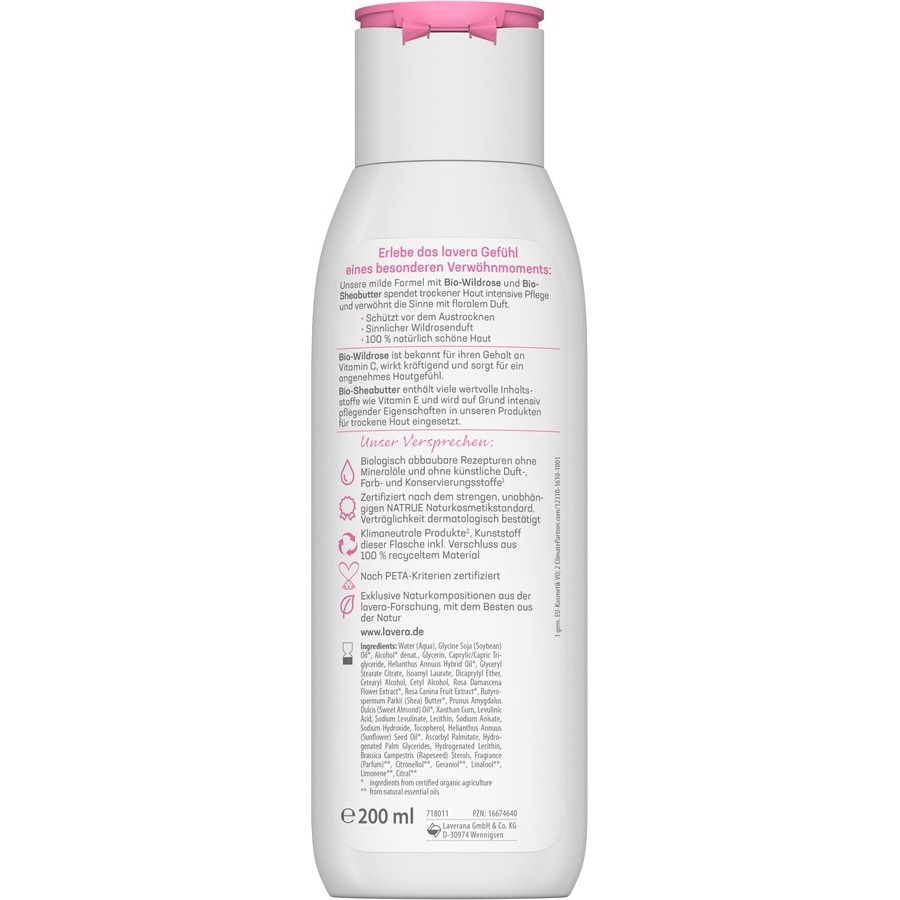 Body Lotion Und Milk Sanfte Body Milk Bio-Wildrose & Bio-Sheabutter Von Lavera