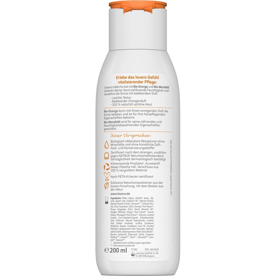 Body Lotion Und Milk Vitalisierende Body Lotion Bio-Orange & Bio-Mandelöl Von Lavera