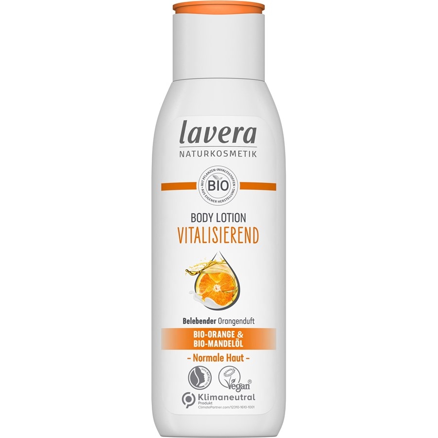 Body Lotion und Milk Vitalisierende Body Lotion Bio-Orange & Bio-Mandelöl von Lavera
