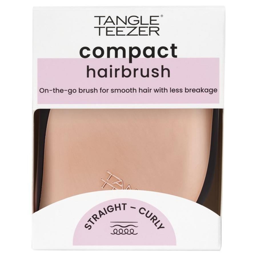Compact Styler Hairbrush Rose Gold Straight & Curly Hair Von Tangle Teezer