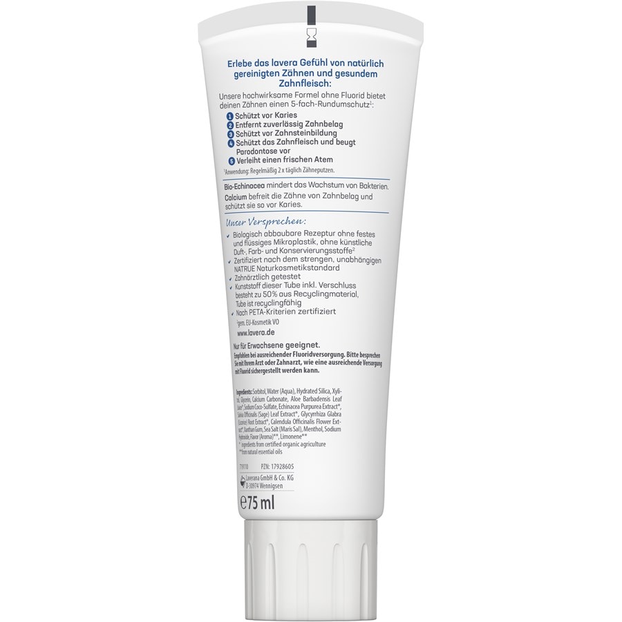 Complete Care Zahncreme Fluoridfrei Von Lavera