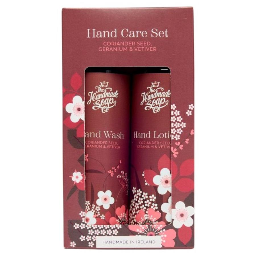 Coriander Seed Geranium & Vetiver Geschenkset Handseife und Handlotion von The Handmade Soap