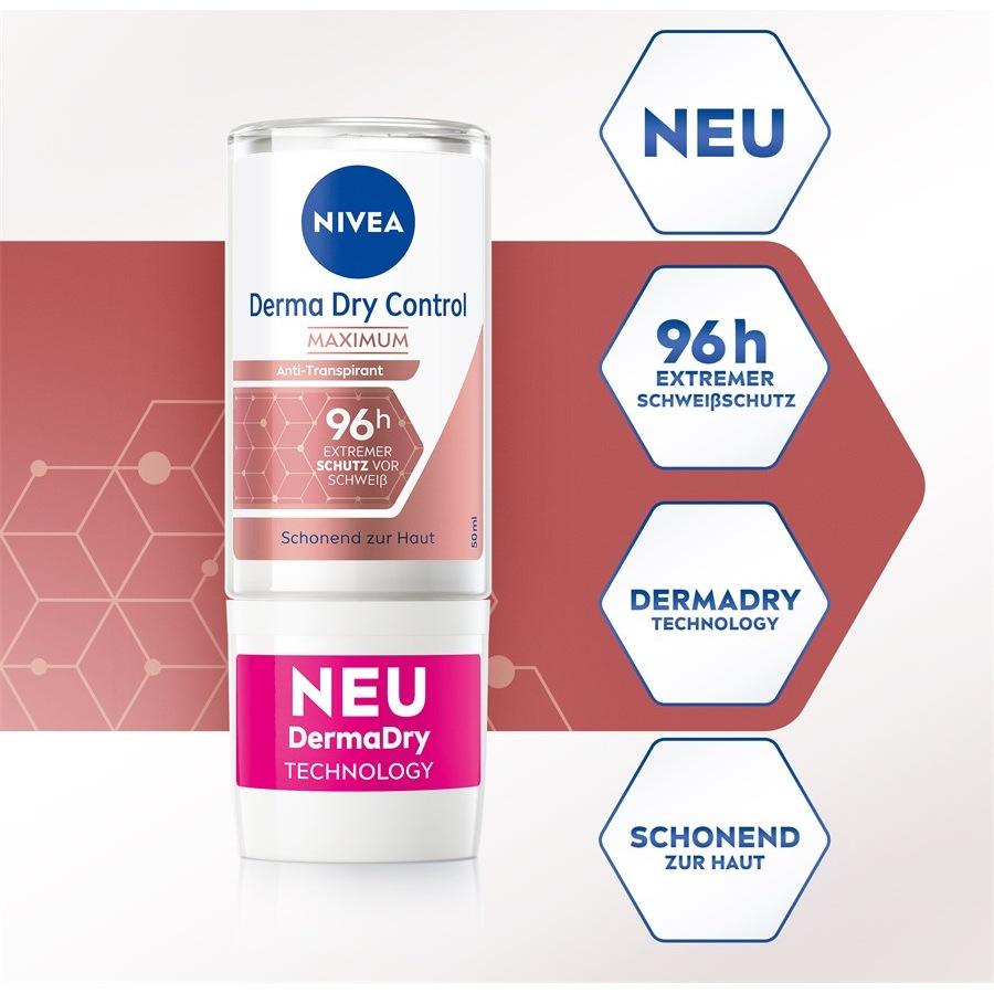 Deodorant Deo Derma Dry Control Maximum Deo Roll-on Von NIVEA