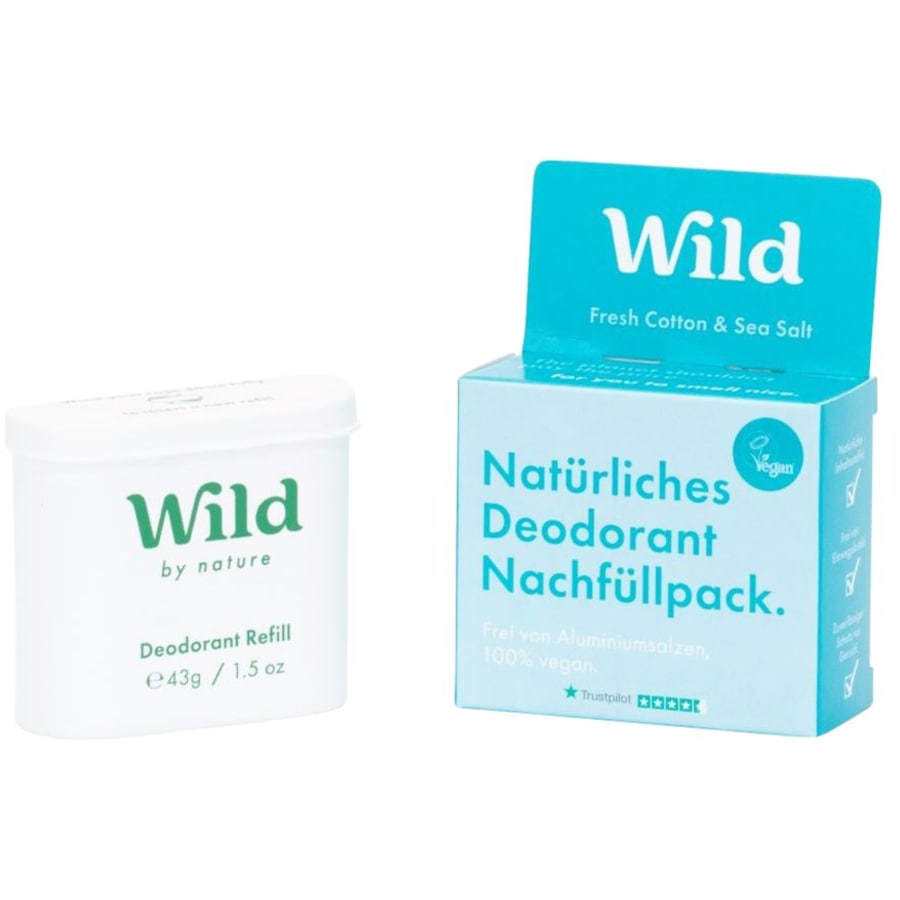Deodorant Refill Fresh Cotton Refill Von Wild