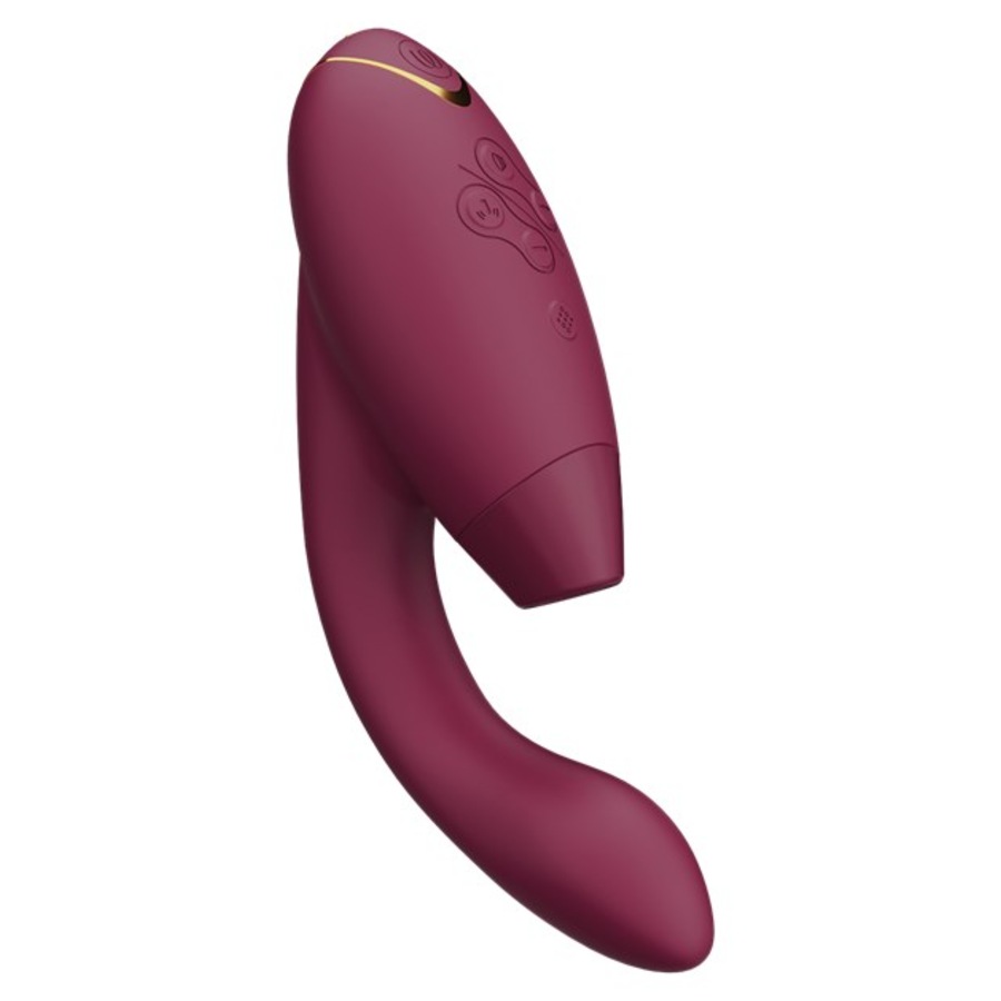 Duo 2 Luxuriöser Dual Stimulator Mit Pleasure Air Technologie Für Die Klitoris Und Vibration Für Den G-Punkt Boradeaux Von Womanizer