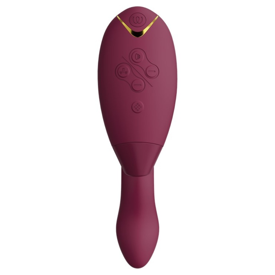 Duo 2 Luxuriöser Dual Stimulator Mit Pleasure Air Technologie Für Die Klitoris Und Vibration Für Den G-Punkt Boradeaux Von Womanizer