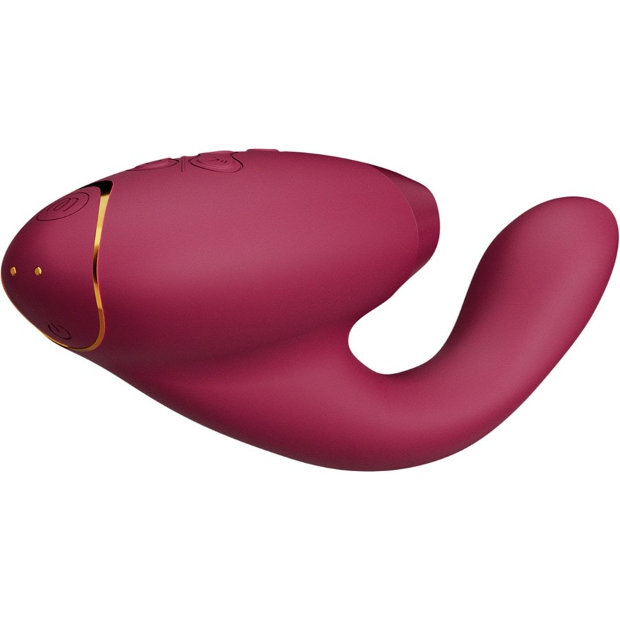 Duo 2 Luxuriöser Dual Stimulator Mit Pleasure Air Technologie Für Die Klitoris Und Vibration Für Den G-Punkt Boradeaux von Womanizer