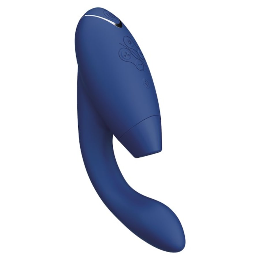 Duo 2 Luxuriöser Dual Stimulator Mit Pleasure Air Technologie Für Die Klitoris Und Vibration Für Den G-Punkt Blueberry Von Womanizer