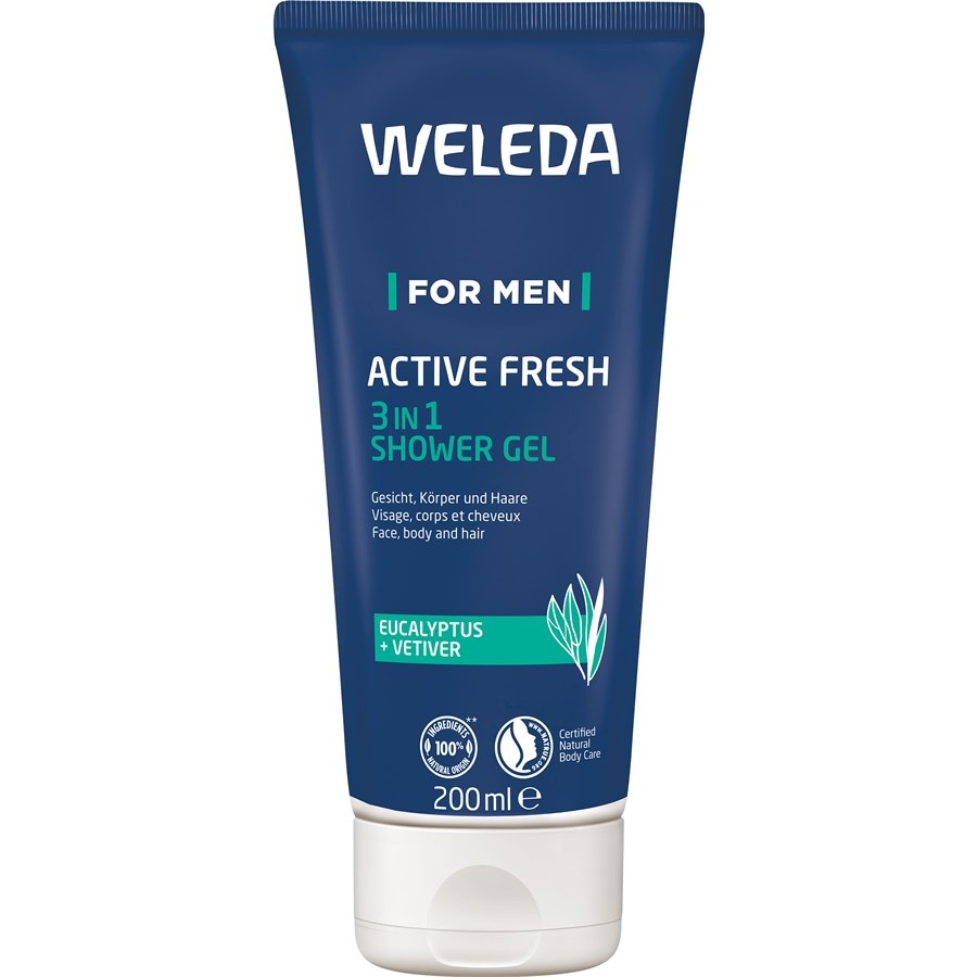 Duschgel For Men Active Fresh 3in1 Shower Gel von Weleda
