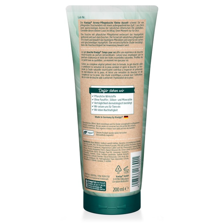 Duschpflege Pflegedusche Kleine AUSZEIT Von Kneipp