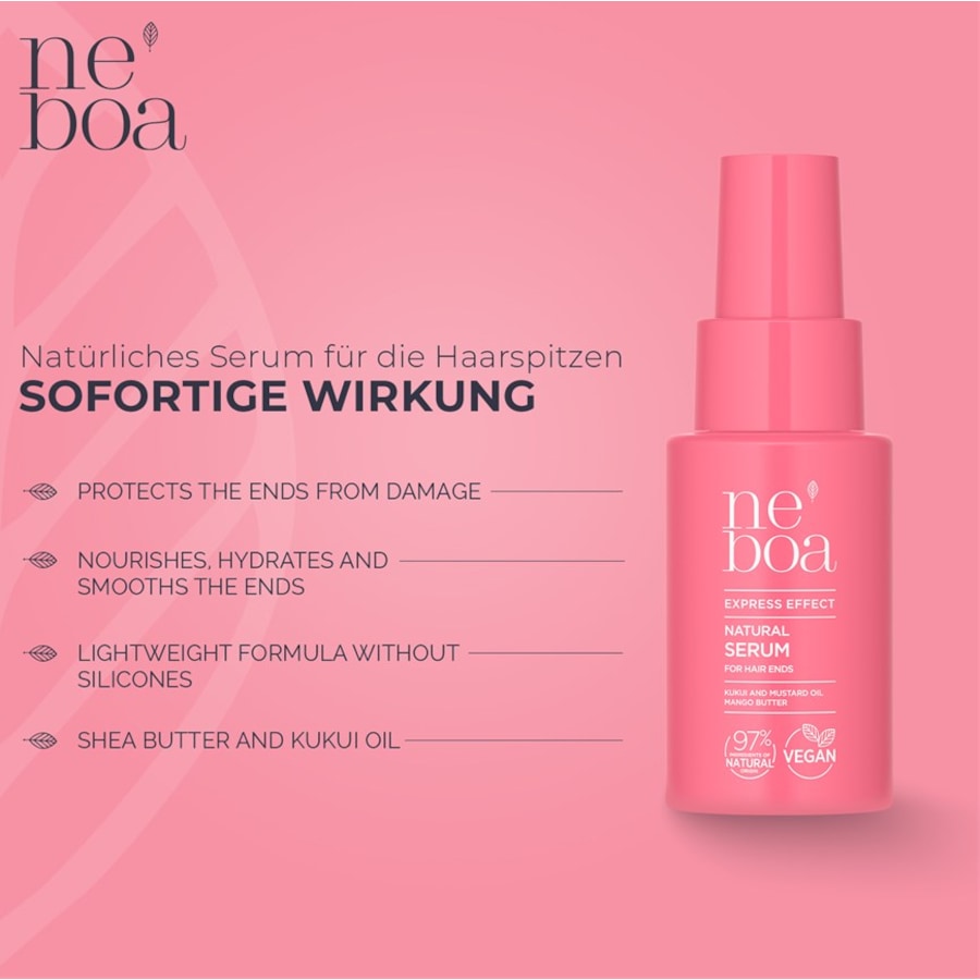 Express Effect Natürliches Serum Für Die Haarspitzen Von Neboa