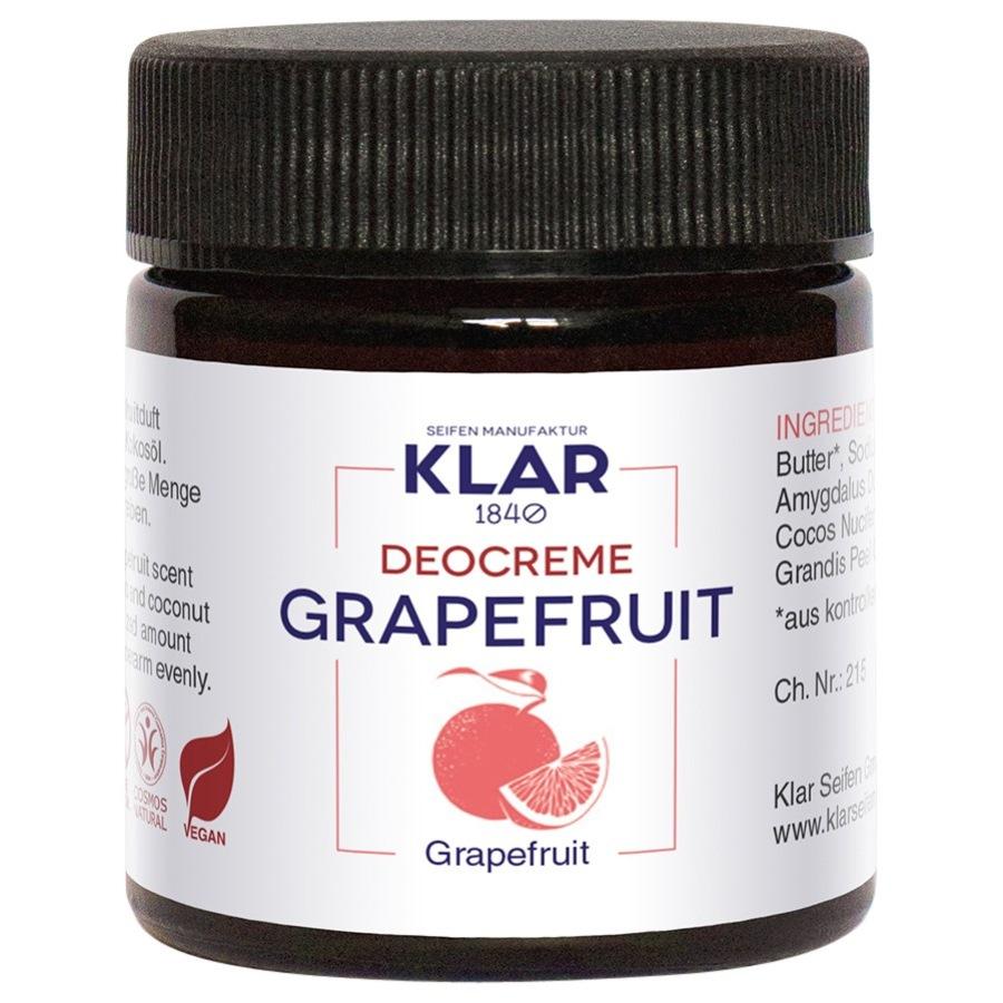 Feste Deocreme Grapefruit von Klar Seifen