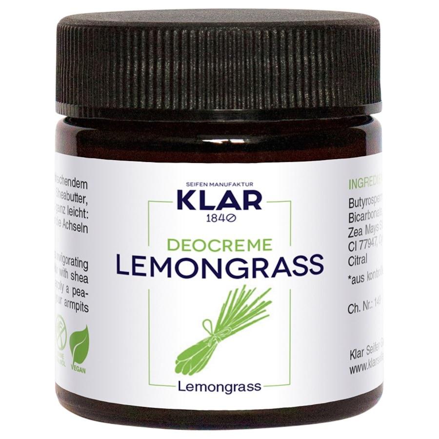 Feste Deocreme Lemongras von Klar Seifen