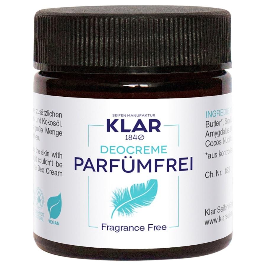 Feste Deocreme Parfümfrei von Klar Seifen