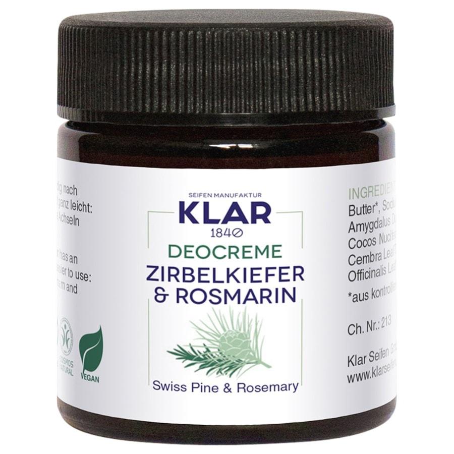 Feste Deocreme Zirbelkiefer & Rosmarin von Klar Seifen