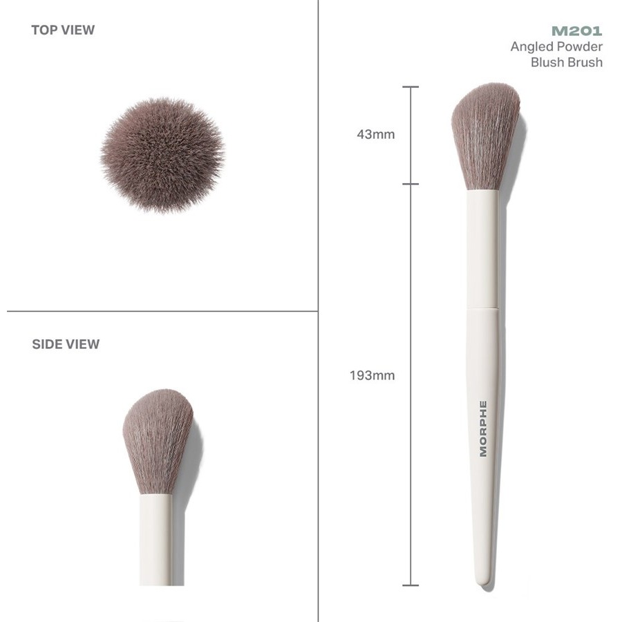 Gesichtspinsel-Sets M201 Angled Powder Blush Brush Von Morphe ❤️ Online Kaufen
