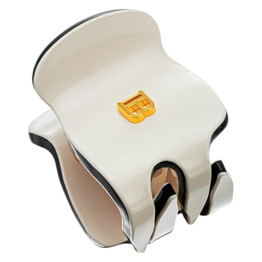 Haarklammern Cellulose Acetate Pince White von Balmain Hair Couture