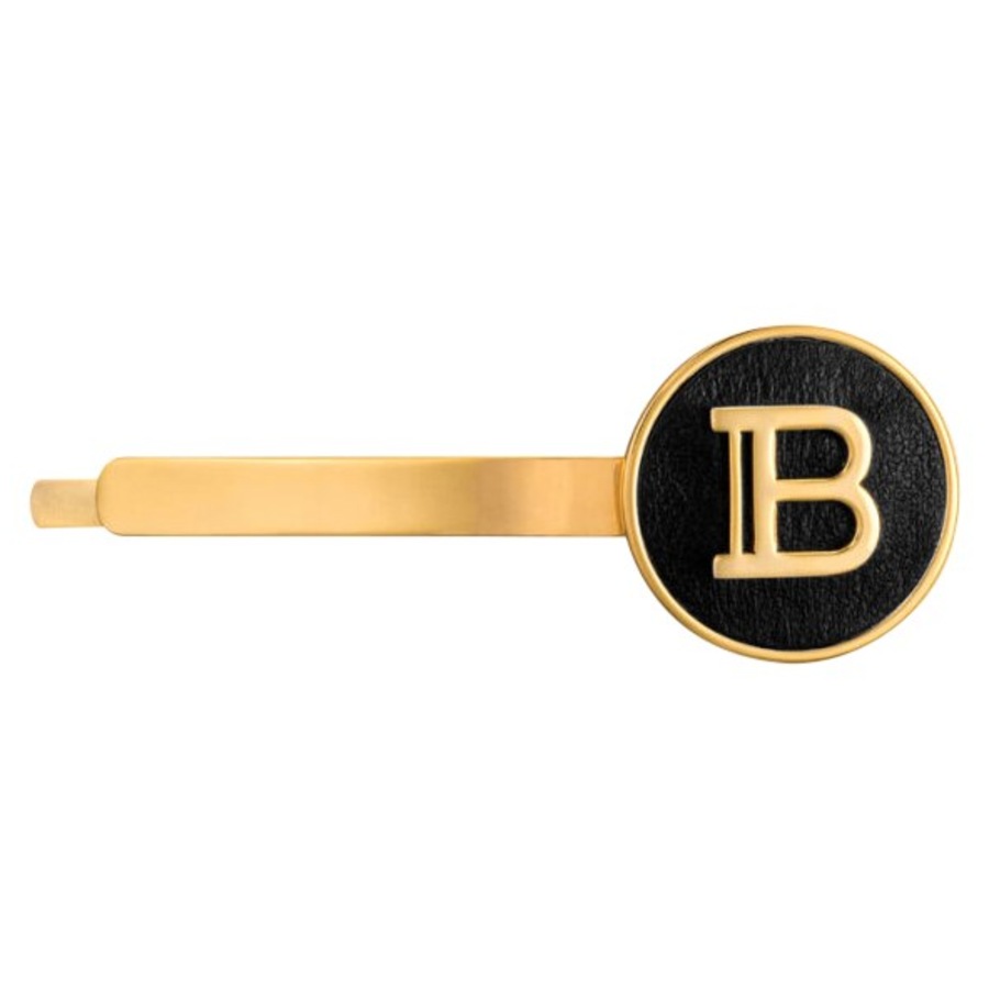 Haarspangen Balmain HC Gold Plated Hair Slide Logo von Balmain Hair Couture
