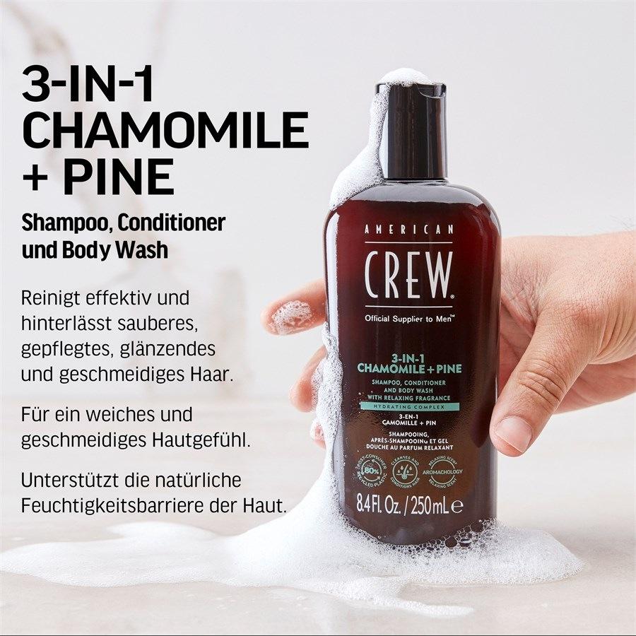 Hair & Body 3-in-1 Chamomile + Pine Shampoo Conditioner And Body Wash Von American Crew