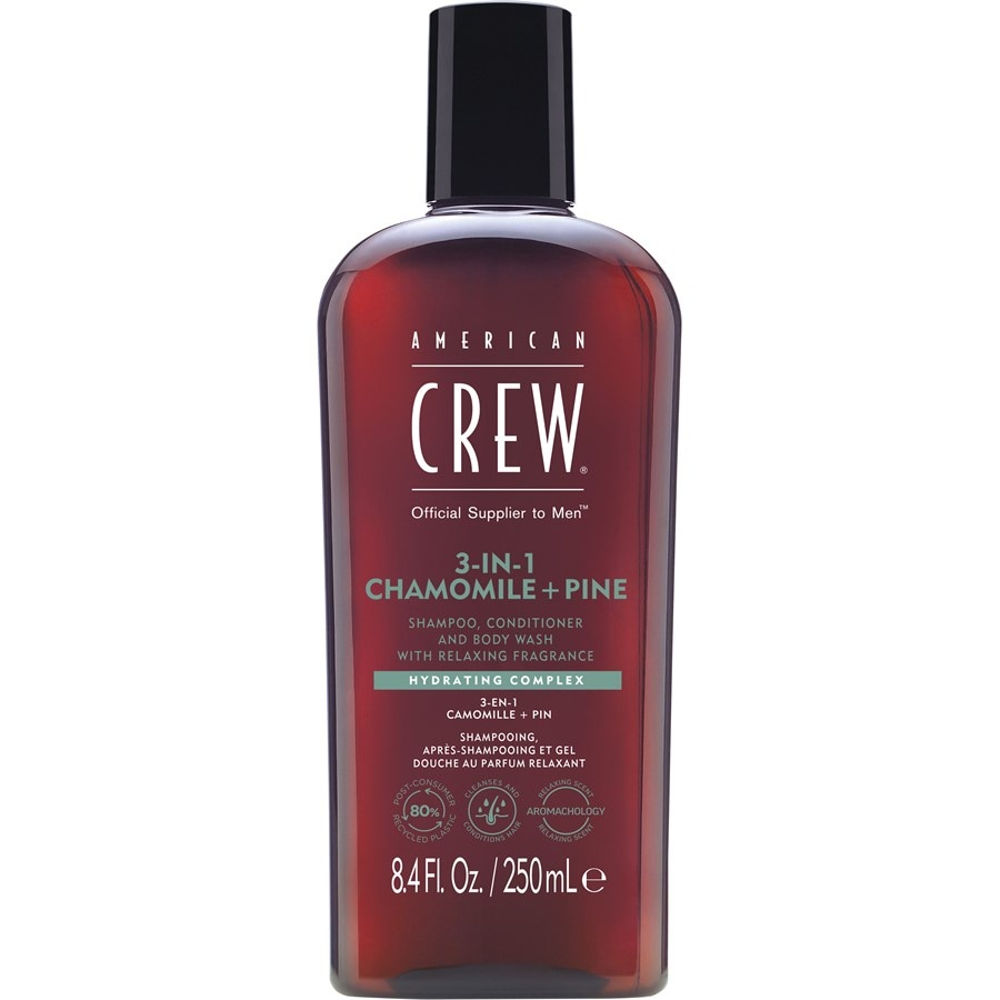 Hair & Body 3-in-1 Chamomile + Pine Shampoo Conditioner and Body Wash von American Crew
