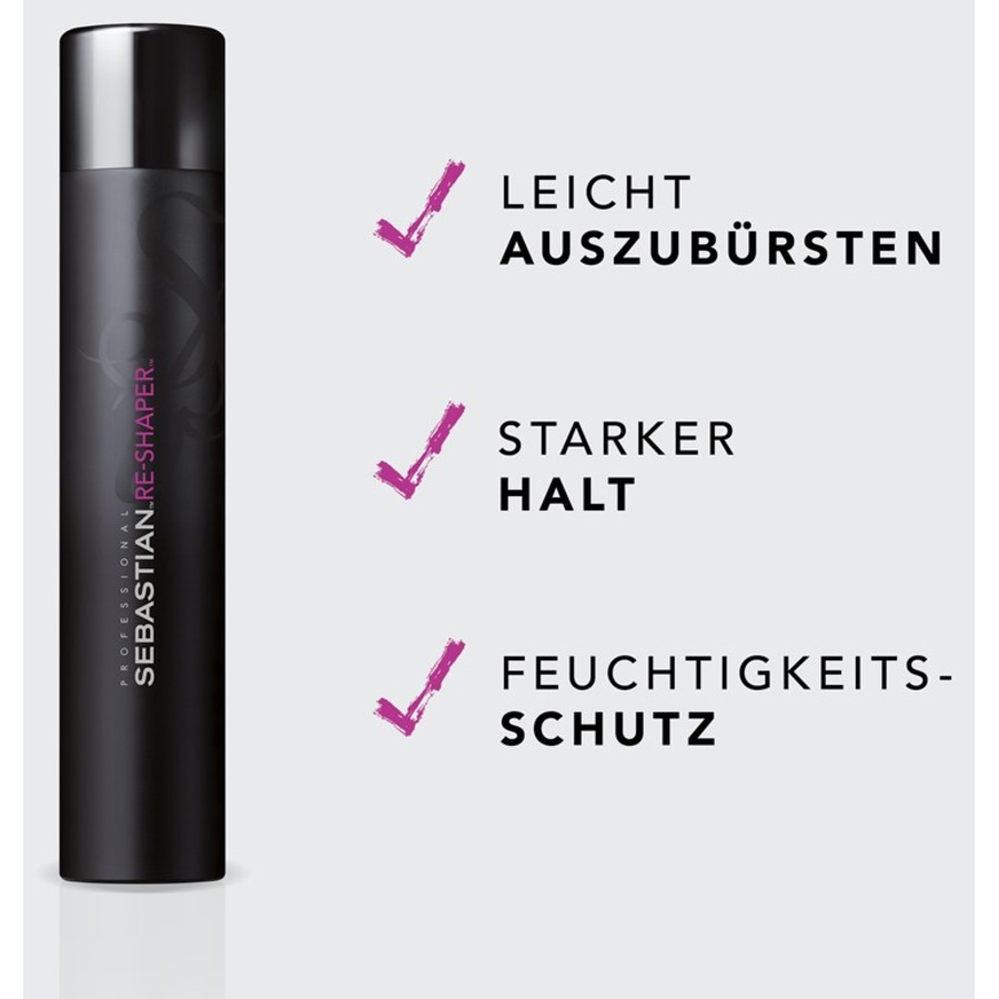 HOLD Strong Hold Hairspray Re-Shaper Von Sebastian
