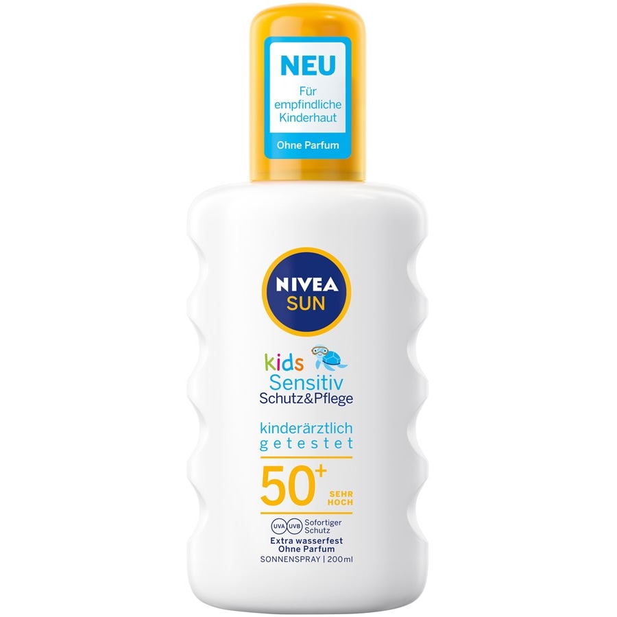 Kinder Sonnenschutz Schutz & Sensitiv Sonnenspray Sun Kids von NIVEA