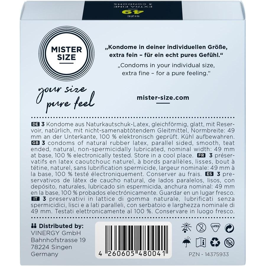 Kondome Pure Feel 49 Mm - Größe S Von Mister Size