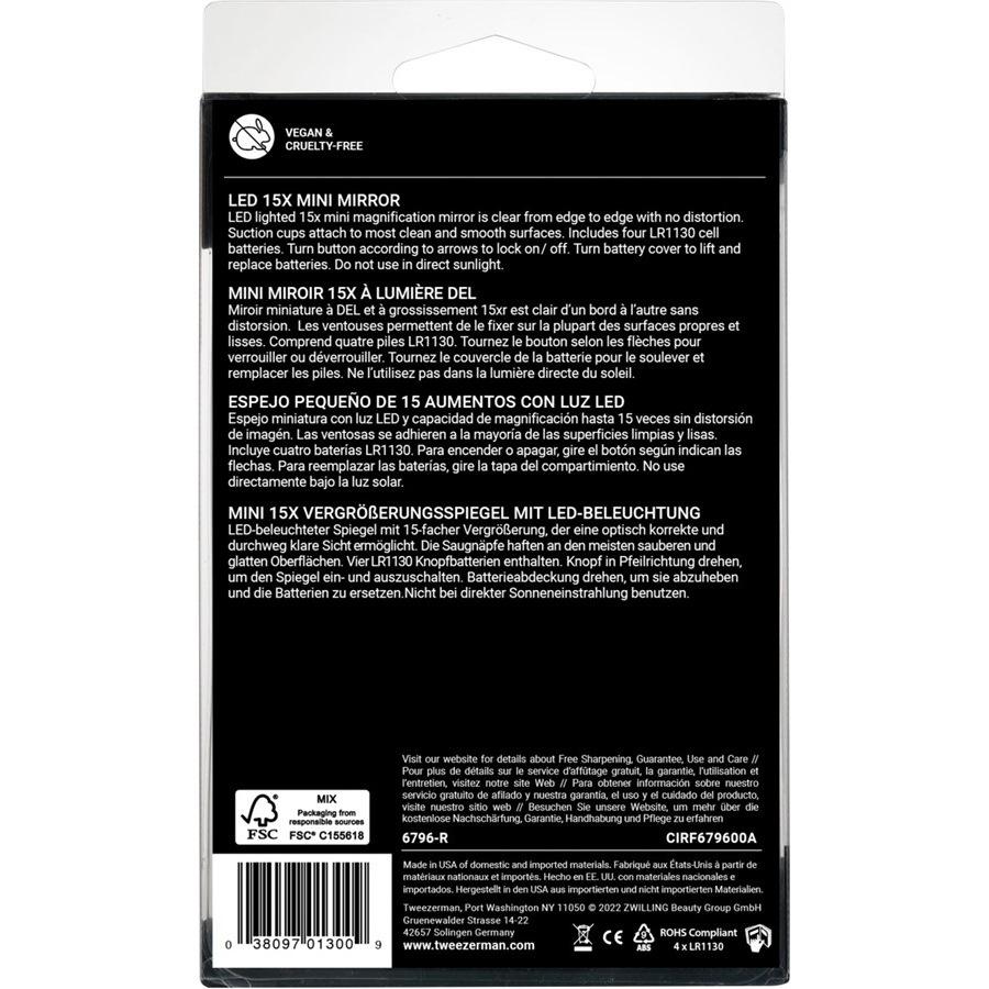 Kosmetikspiegel 15X Mini Vergrößerungsspiegel Von Tweezerman