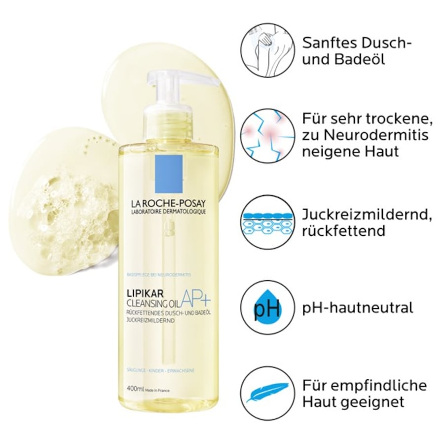 La Roche Posay Lipikar Dusch- Und Badeöl AP+