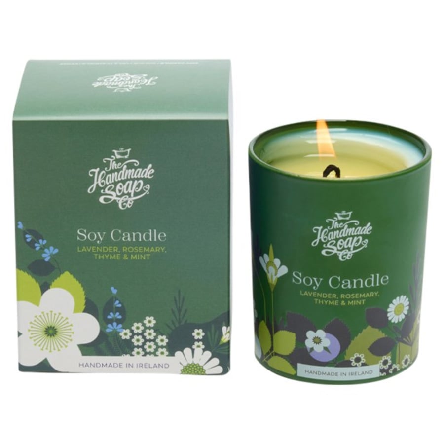 Lavender Rosemary Thyme & Mint Scented Soy Candle von The Handmade Soap