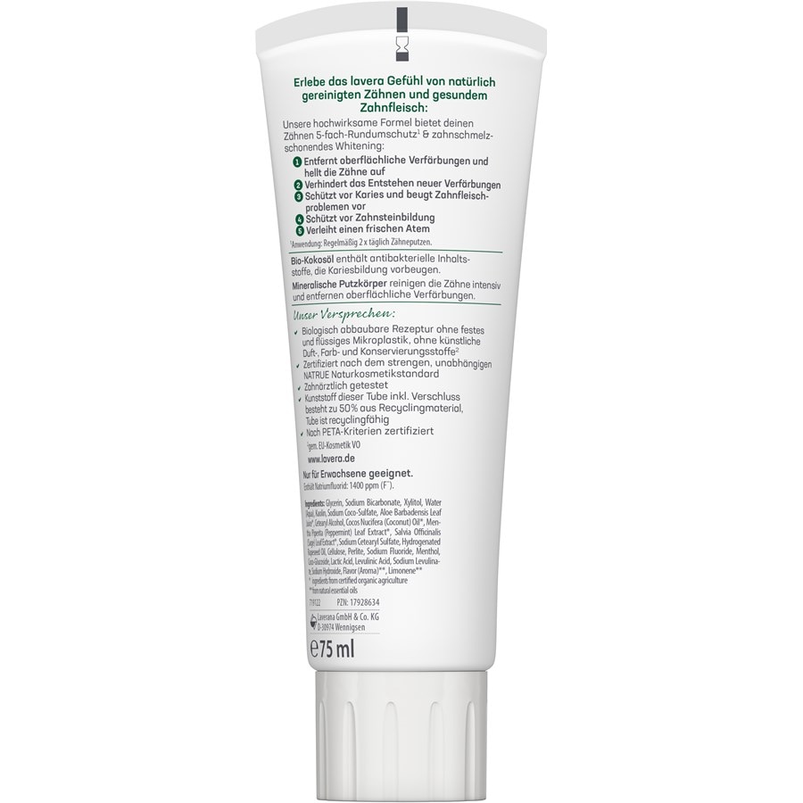 Lavera Zahncreme Sensitive Whitening