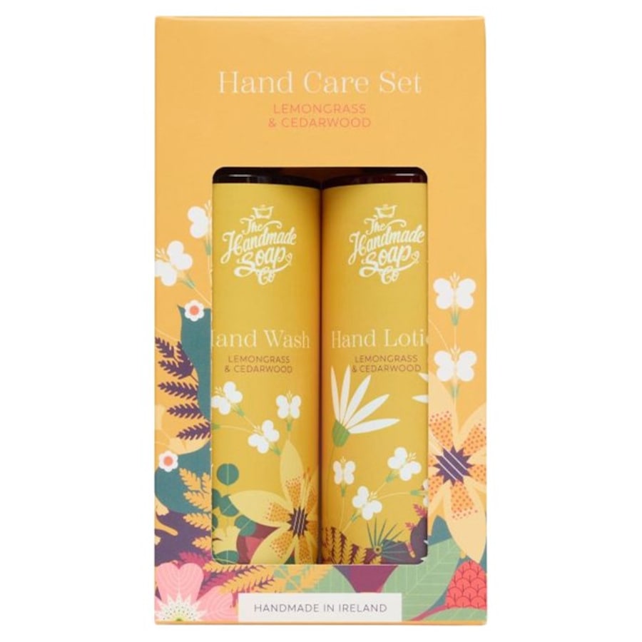 Lemongrass & Cedarwood Geschenkset Handseife und Handlotion von The Handmade Soap