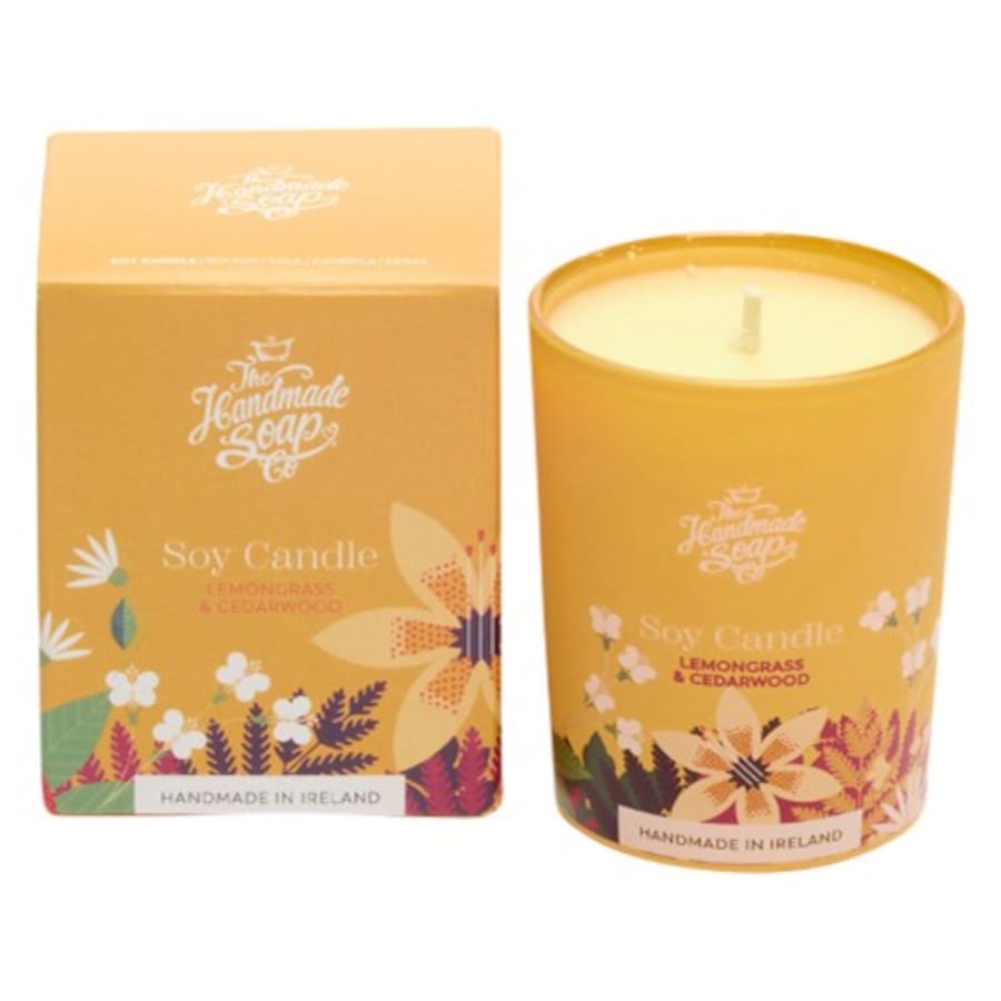 Lemongrass & Cedarwood Scented Soy Candle von The Handmade Soap