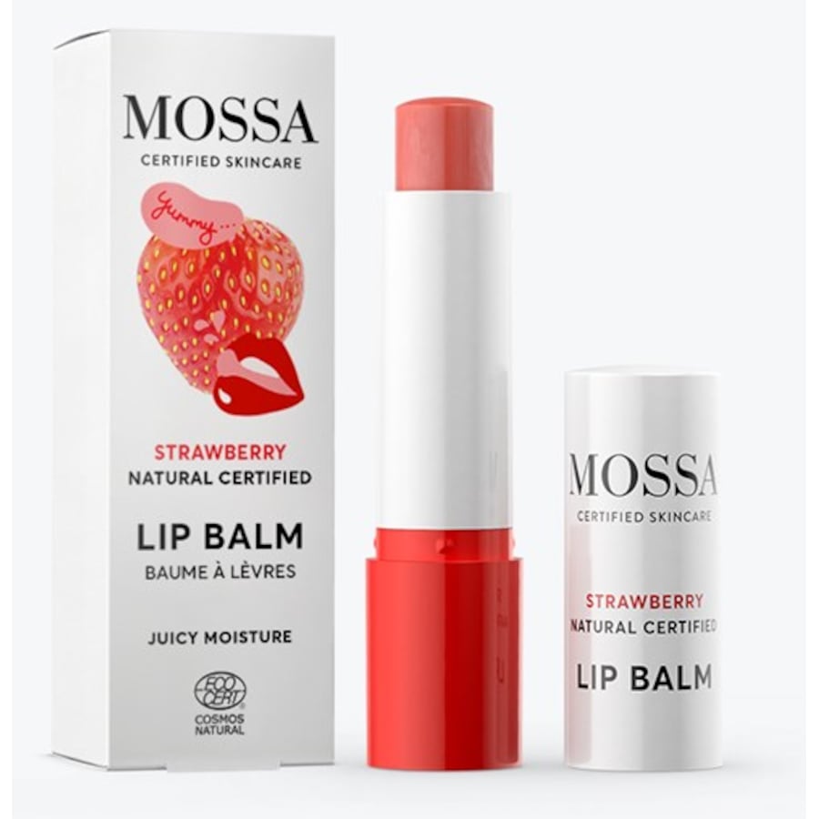 Lippenpflege Strawberry Lip Balm Juicy Moisture Von Mossa