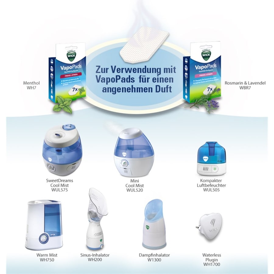 Luftbefeuchter Vapo Pads Rosmarin-Lavendel Refill Von WICK