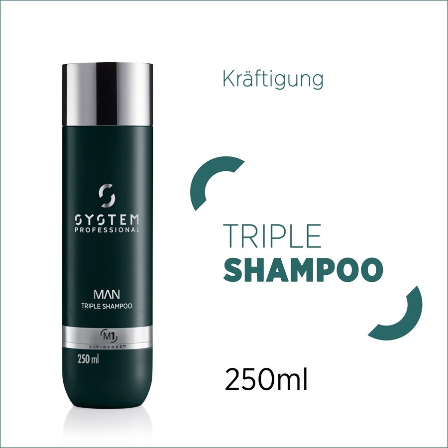 Man Triple Shampoo M1 Von System Professional Lipid Code