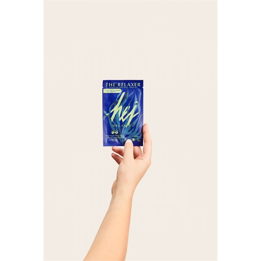 Masken & Peelings The Relaxer Second Skin Sheet Mask Von Hej Organic