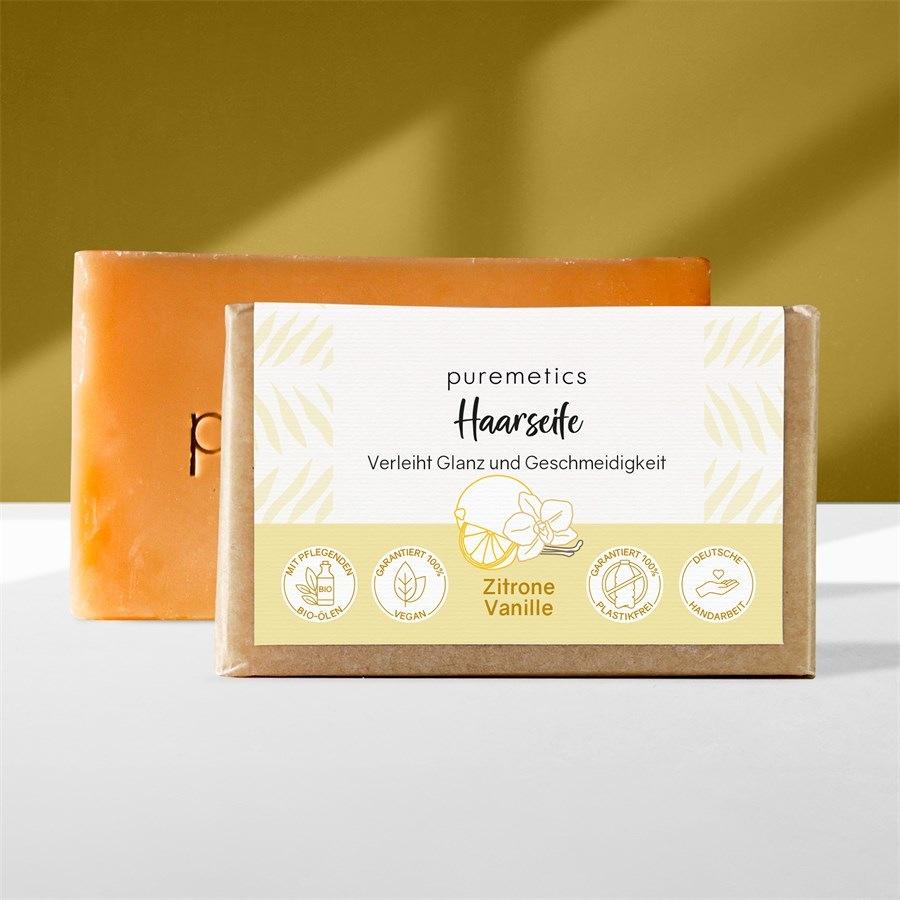 Natur-Seifen Haarseife Zitrone Vanille Von Puremetics