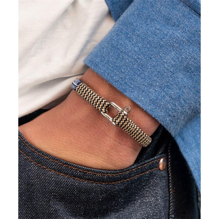 Nautische Armbänder Vicious Vik Navy-Sand