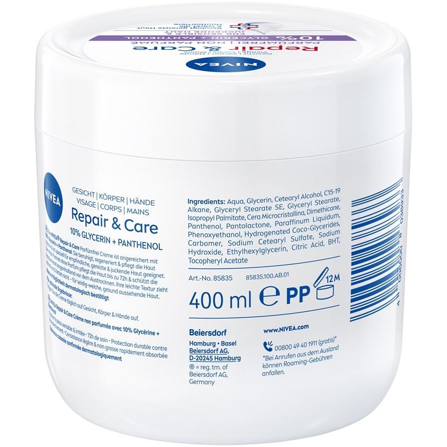 NIVEA Pflegecreme Repair & Care Sensitive 10% Glycerin + Panthenol