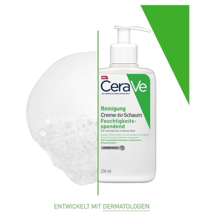 Normal Bis Trockene Haut Creme-zu-Schaum Reinigung Von CeraVe