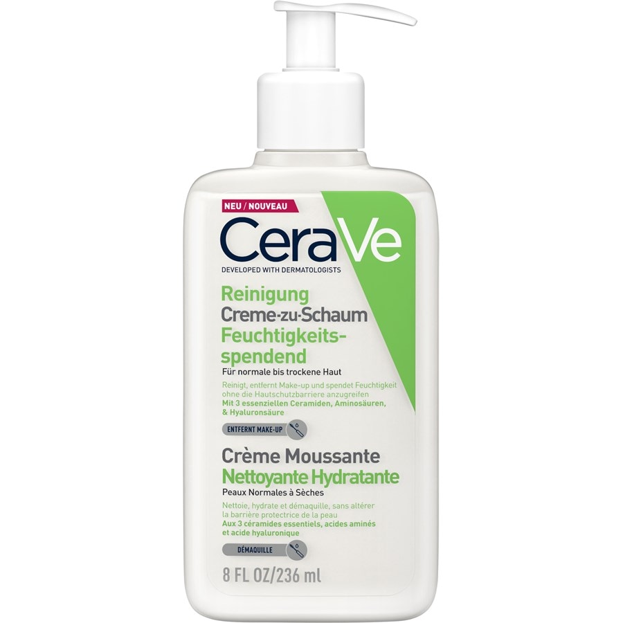 Normal bis trockene Haut Creme-zu-Schaum Reinigung von CeraVe