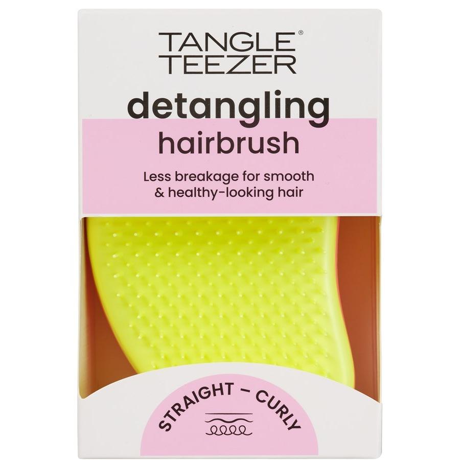 Original Hairbrush Pink-Yellow Straight & Curly Hair Von Tangle Teezer