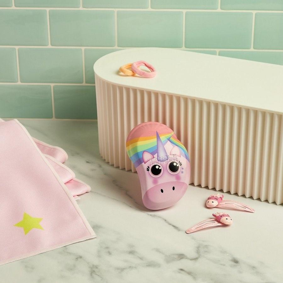 Original Mini - Hairbrush Pink Unicorn Straight & Curly Hair Von Tangle Teezer